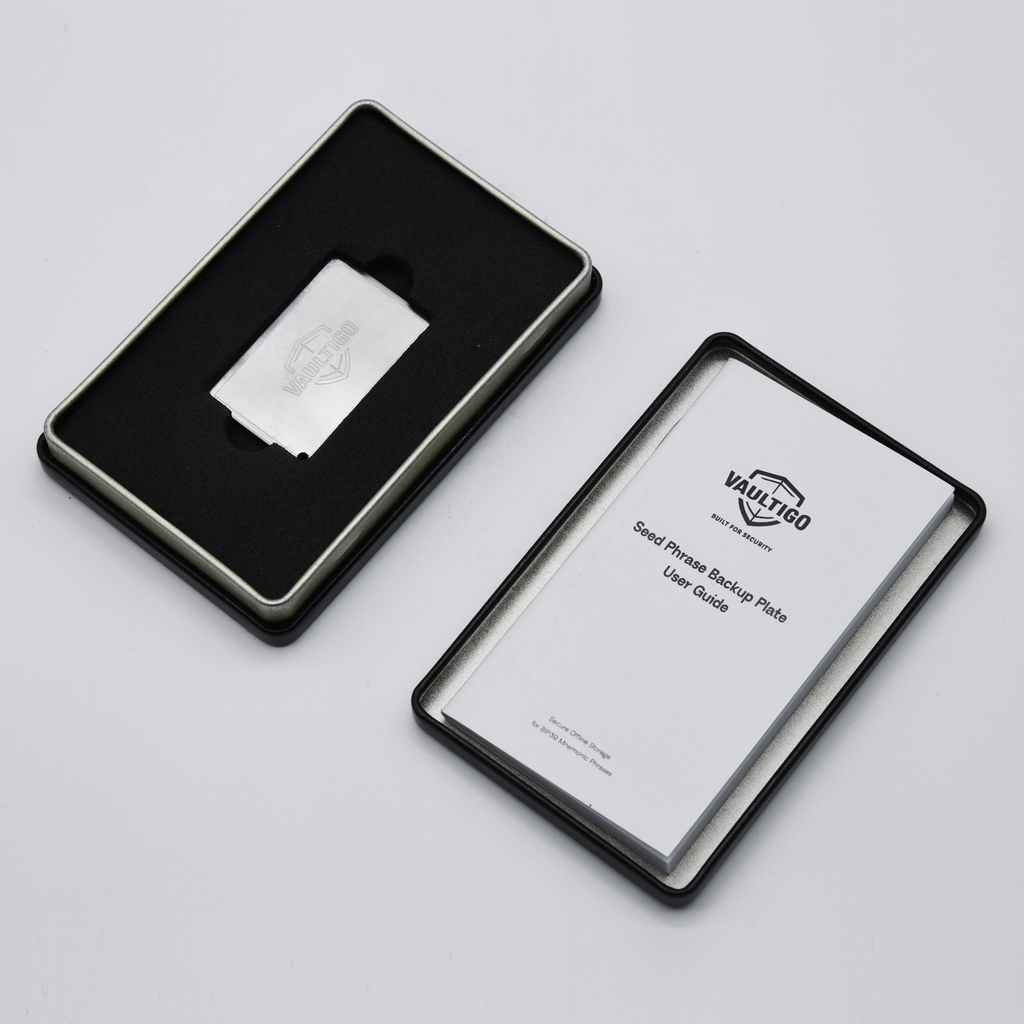 Titanium Mini Rectangle Seed Phrase Backup Plate🎁Free Gift🎁