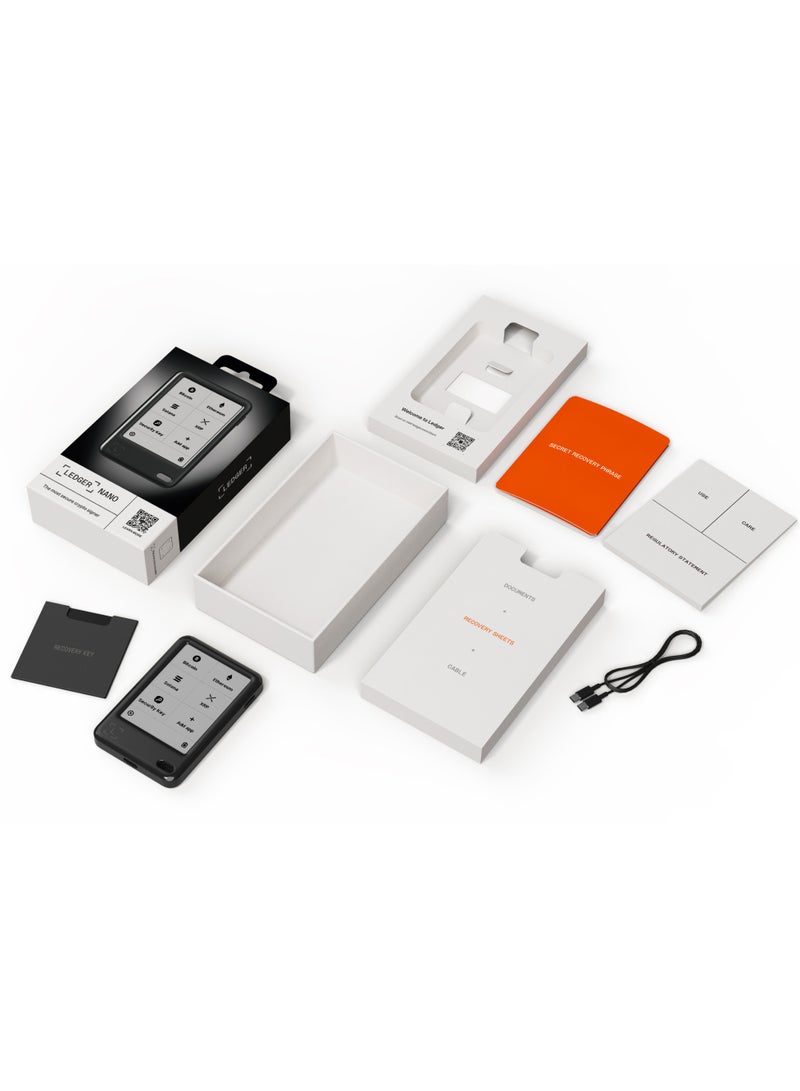 Ledger Nano™ Gen5 Crypto Hardware Wallet with 2.8-Inch E Ink Touchscreen, Bluetooth, NFC, USB-C and Recovery Key