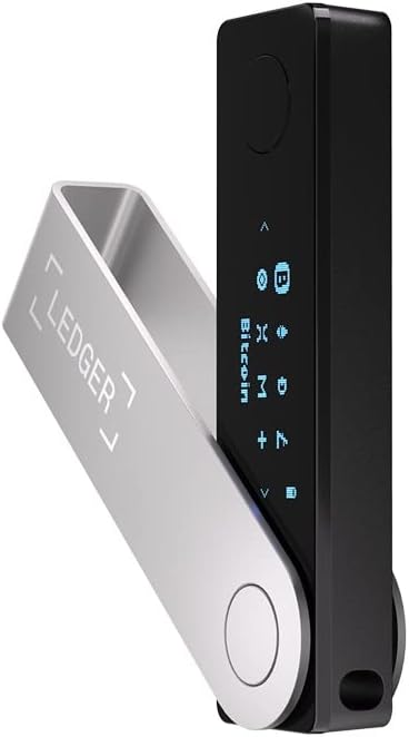 Ledger Nano X™ Hardware Wallet – Secure Crypto & NFT Wallet with Bluetooth and USB-C – Onyx Black