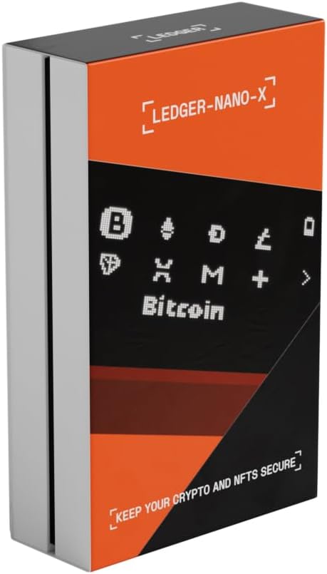 Ledger Nano X™ Hardware Wallet – Secure Crypto & NFT Wallet with Bluetooth and USB-C – Onyx Black
