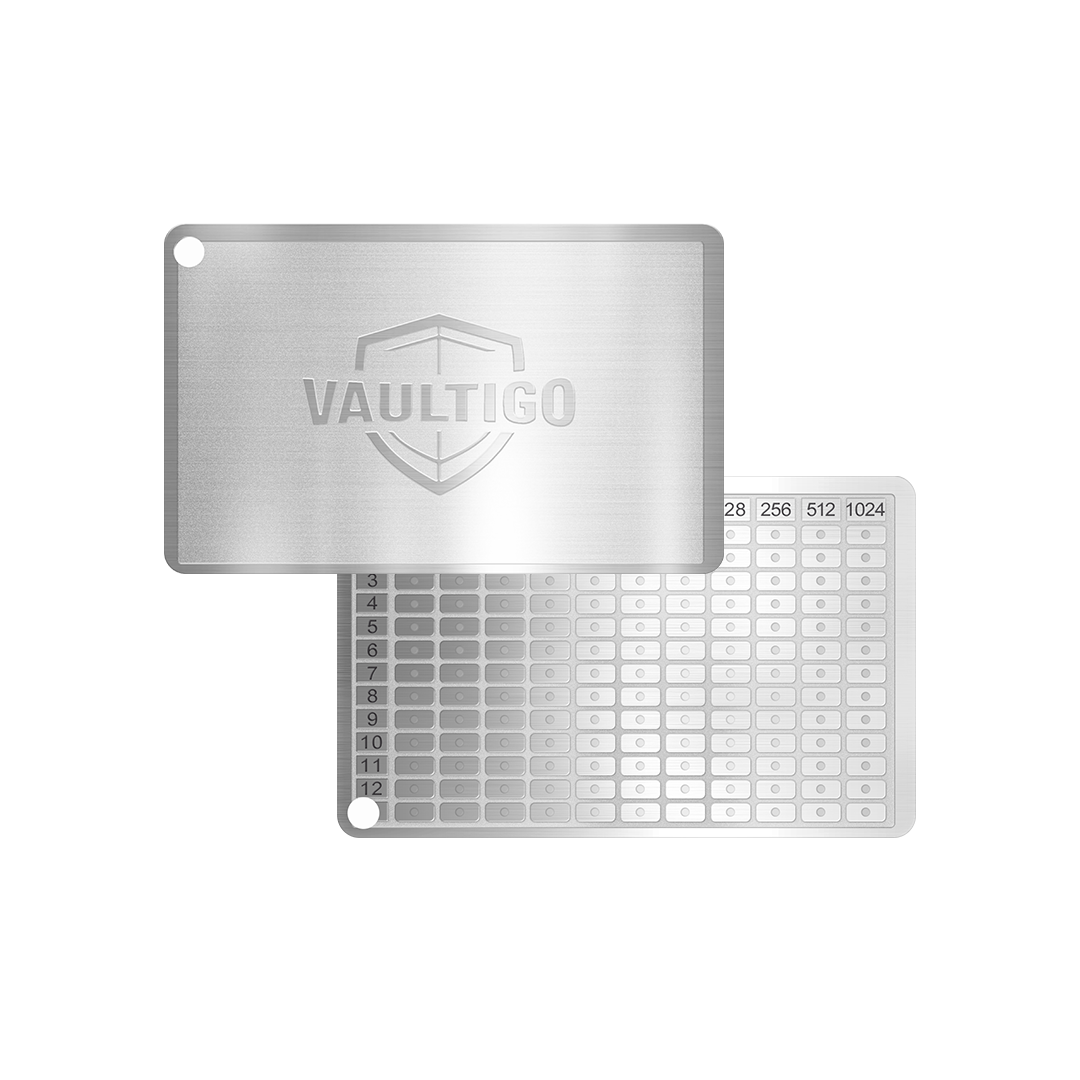 Titanium Mini Rectangle Seed Phrase Backup Plate🎁Free Gift🎁