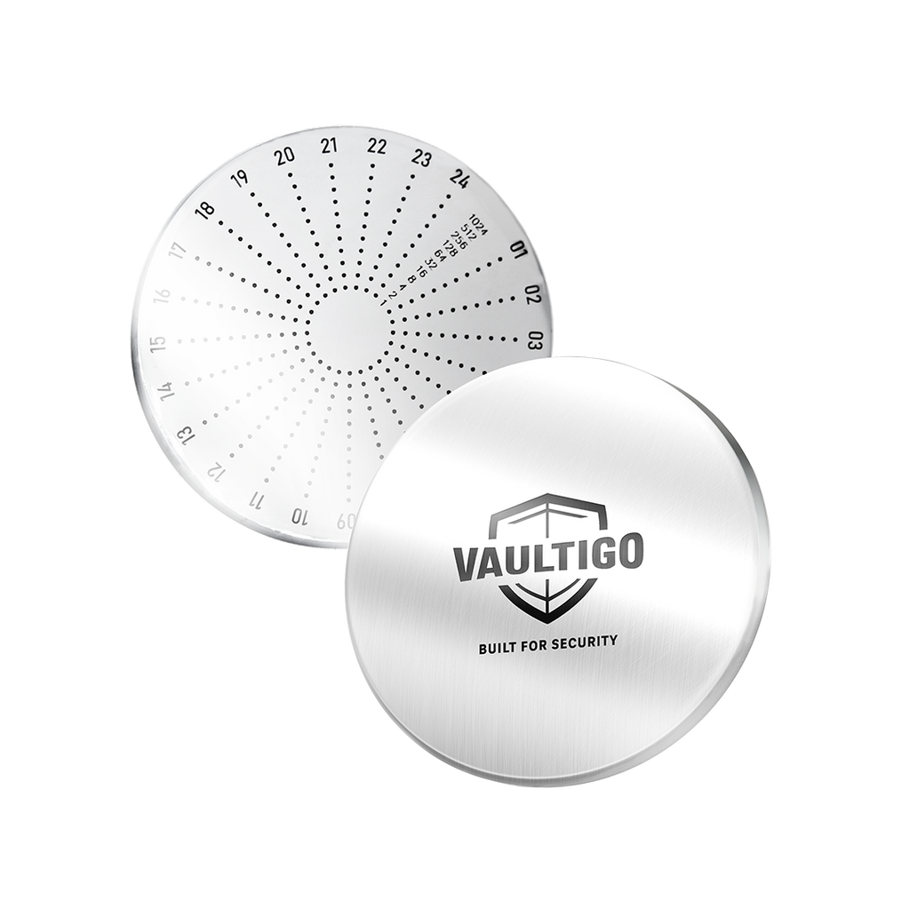 Stainless Steel Round Seed Phrase Backup Plate🎁Free Gift🎁