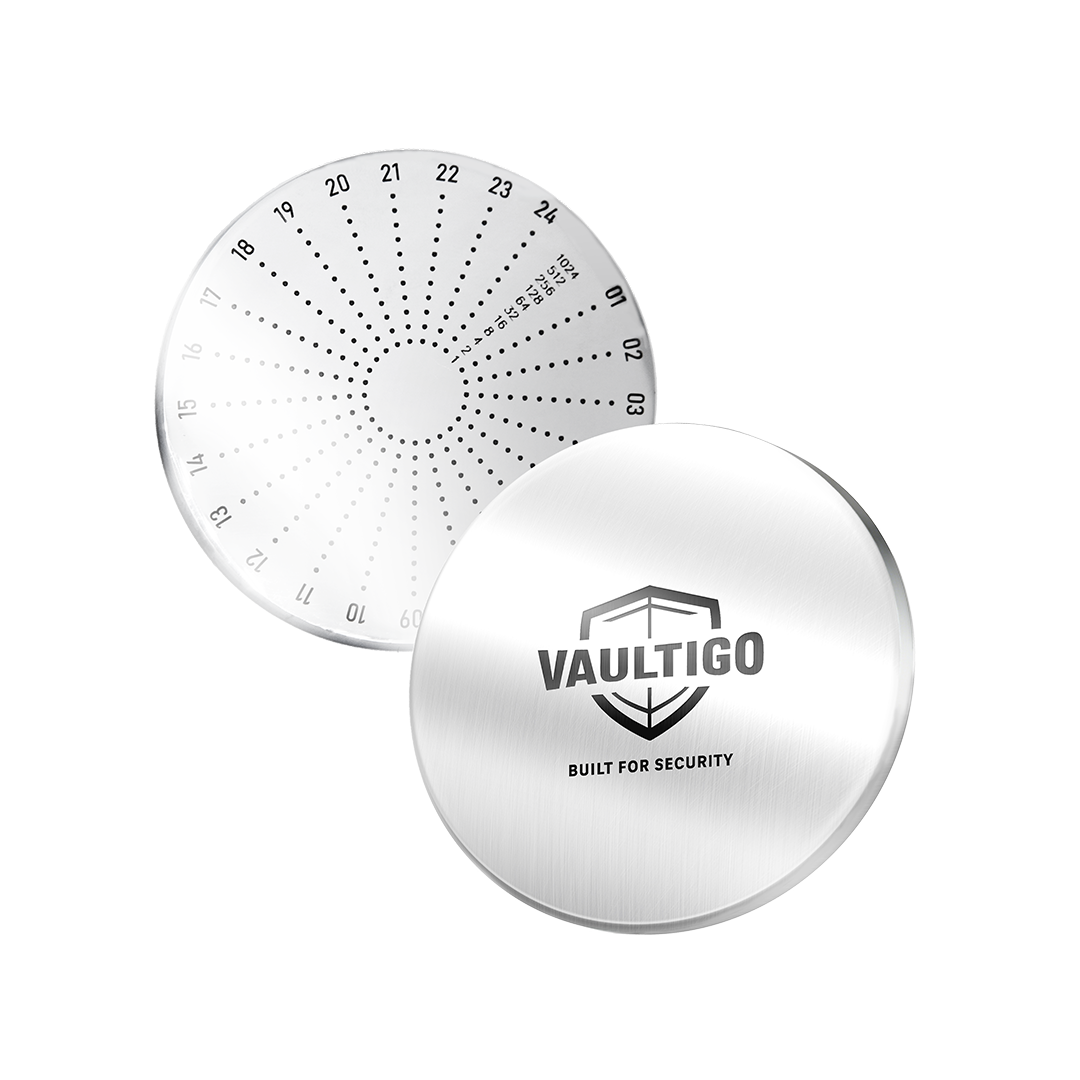 Stainless Steel Round Seed Phrase Backup Plate🎁Free Gift🎁