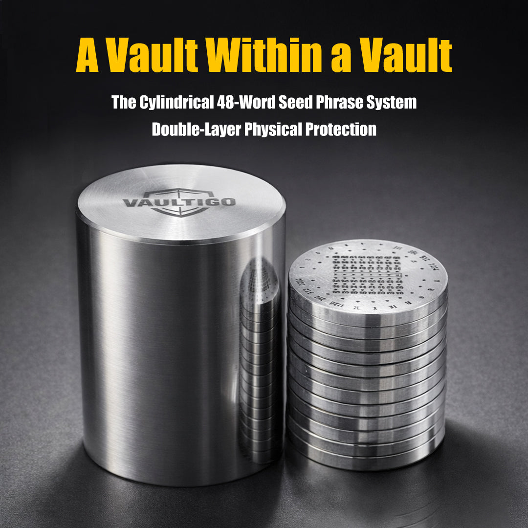 Stainless Steel Capsule Seed Phrase Backup Plate🎁Free Gift🎁